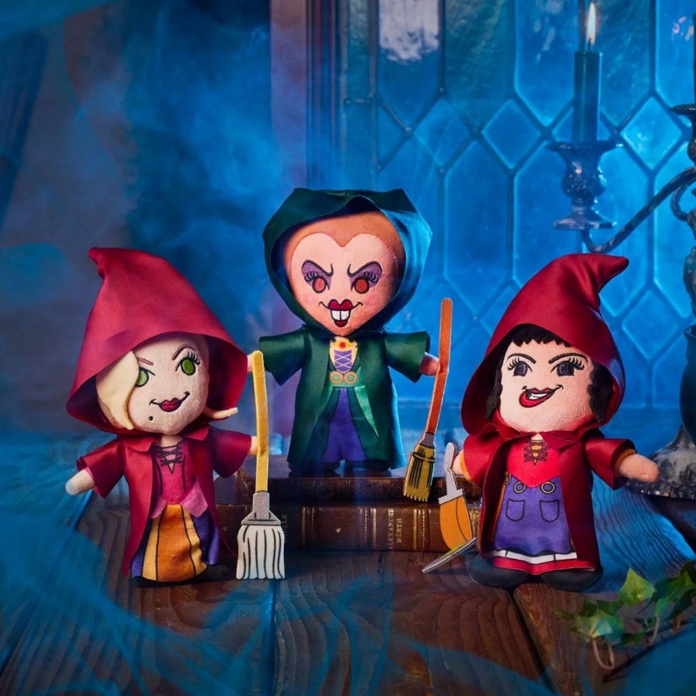New DISNEY PARKS Sanderson Sisters Plush 3 Pc Set Hocus Pocus Small HALLOWEEN